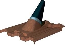 Antenna kivezető cserép G16